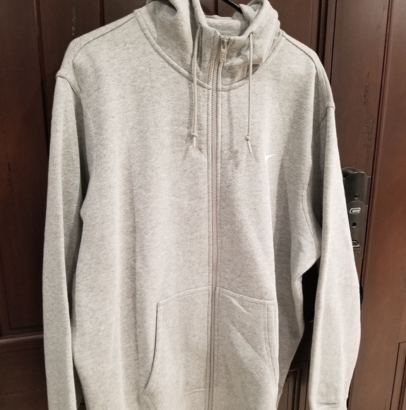 nike club swoosh fleece hoodie